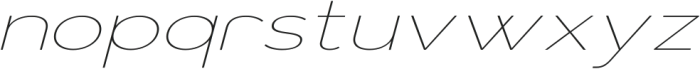Vista Nordic Thin Italic ttf (100) Font LOWERCASE