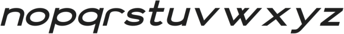 Vista Nordic UltraBold Italic ttf (700) Font LOWERCASE
