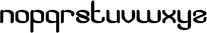 Visual Rhythm Bold otf (700) Font LOWERCASE