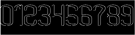 Visual Rhythm-Hollow-Inverse otf (400) Font OTHER CHARS