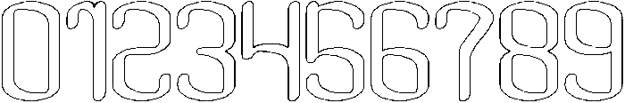 Visual Rhythm-Hollow otf (400) Font OTHER CHARS