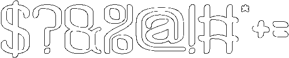 Visual Rhythm-Hollow otf (400) Font OTHER CHARS