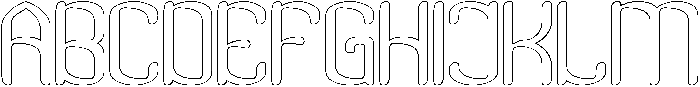 Visual Rhythm-Hollow otf (400) Font UPPERCASE