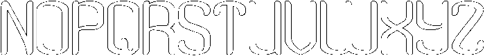 Visual Rhythm-Hollow otf (400) Font UPPERCASE