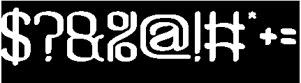 Visual Rhythm-Inverse otf (400) Font OTHER CHARS