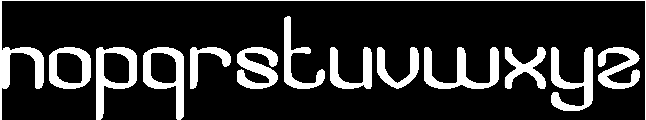 Visual Rhythm-Inverse otf (400) Font LOWERCASE
