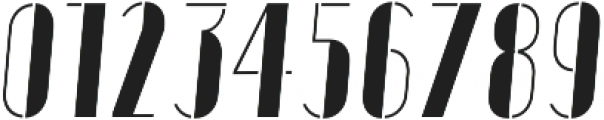 Vitacura Stencil Oblique otf (400) Font OTHER CHARS