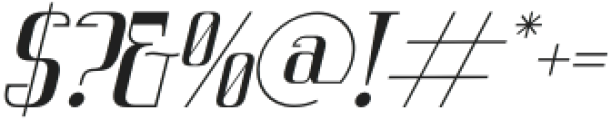 Vittorika Italic otf (400) Font OTHER CHARS