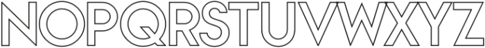 Vivexa Outline Light otf (300) Font UPPERCASE