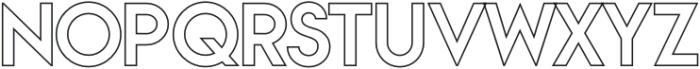 Vivexa Outline Regular otf (400) Font UPPERCASE