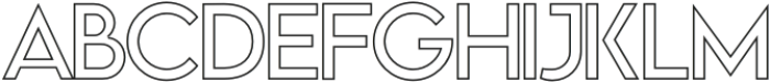 Vivexa Outline Thin otf (100) Font UPPERCASE