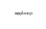 Victoriandeco Regular.ttf Font LOWERCASE