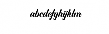 Virgelina.ttf Font LOWERCASE