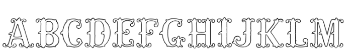 Victorian Alphabets Five Font LOWERCASE