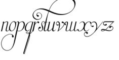 Victorian Alphabets Seven Font LOWERCASE