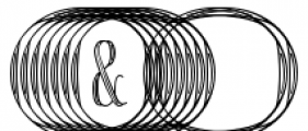 Vine Monograms Engraved Font OTHER CHARS