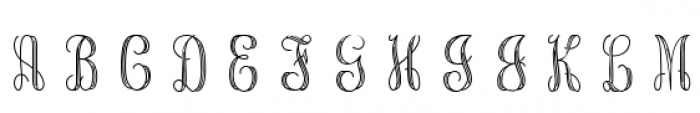 Vine Monograms Engraved Font LOWERCASE