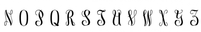 Vine Monograms Font LOWERCASE