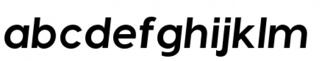 Visby Bold Oblique Font LOWERCASE