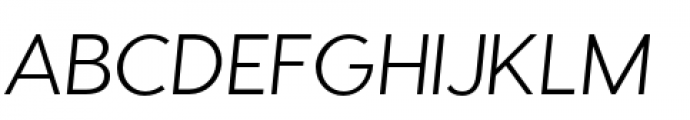 Visby Regular Oblique Font UPPERCASE