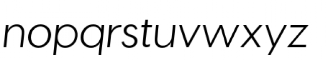 Visby Regular Oblique Font LOWERCASE