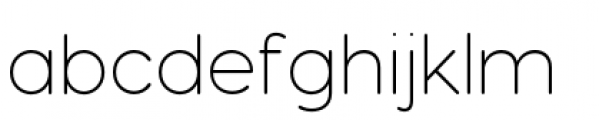 Visby Round Extra Light Font LOWERCASE