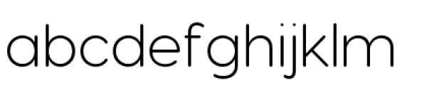 Visby Round Light Font LOWERCASE