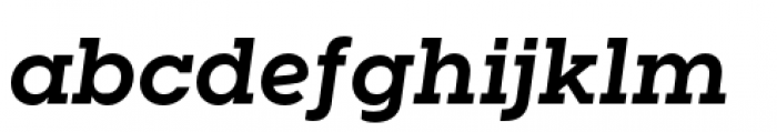 Visby Slab Bold Oblique Font LOWERCASE