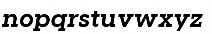 Visby Slab Bold Oblique Font LOWERCASE