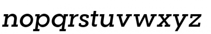 Visby Slab Demi Bold Oblique Font LOWERCASE