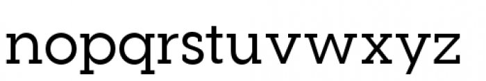 Visby Slab Medium Font LOWERCASE