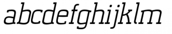 Vitali Slab Oblique Font LOWERCASE