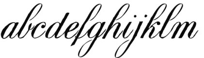 Vitalic Script HPLHS Regular Font LOWERCASE