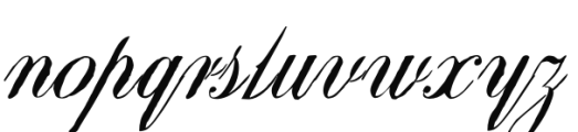 Vitalic Script HPLHS Regular Font LOWERCASE