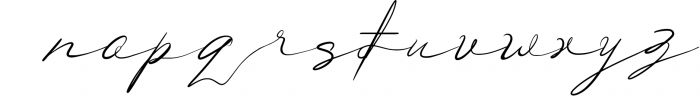 Vibrant Signature Font LOWERCASE