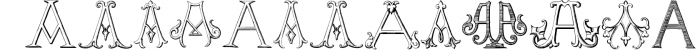 Victorian Alphabets A Font UPPERCASE