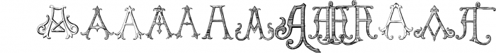 Victorian Alphabets A Font LOWERCASE