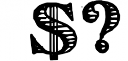 Victorian Alphabets B Font OTHER CHARS