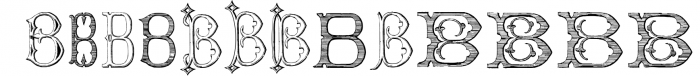 Victorian Alphabets B Font LOWERCASE