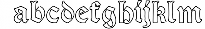 Victorian Alphabets Four Font LOWERCASE