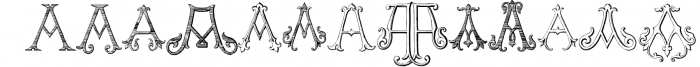 Victorian Alphabets Pack 1234AB 4 Font LOWERCASE