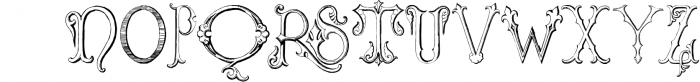 Victorian Alphabets Two Font UPPERCASE