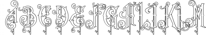 Victorian Fonts Collection 11 Font UPPERCASE