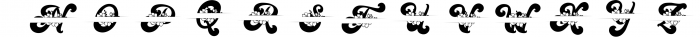 Vintage Queen Monogram Font - 4 Style Monogram Font UPPERCASE