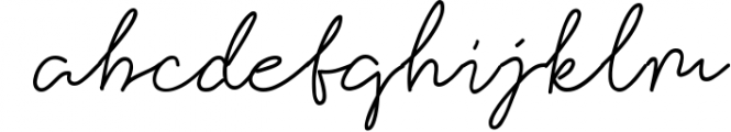 Violitta Signature typeface Font LOWERCASE