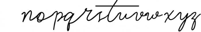 Violitta Signature typeface Font LOWERCASE