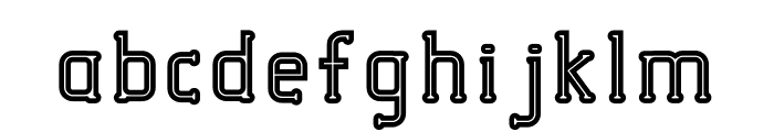 VICTORISA Inline Font LOWERCASE
