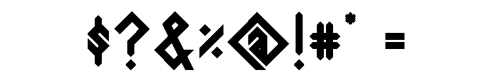 VIKING, YOUNGER Runes Bold Regular Font OTHER CHARS