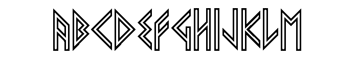 VIKING, YOUNGER Runes Regular Font UPPERCASE