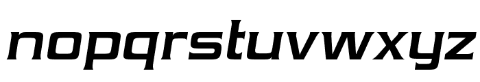 Vibrocentric-BoldItalic Font LOWERCASE